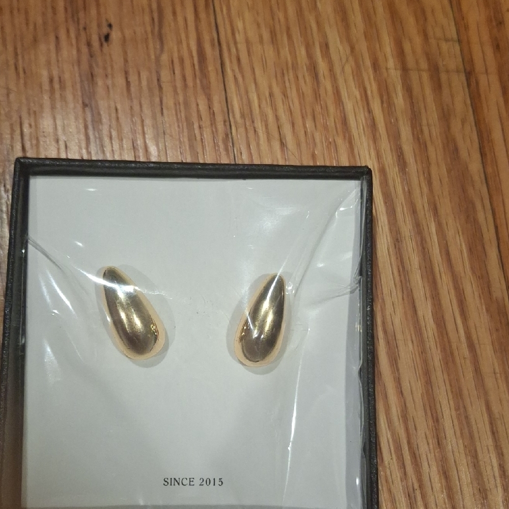 Chic Gold Teardrop Earrings